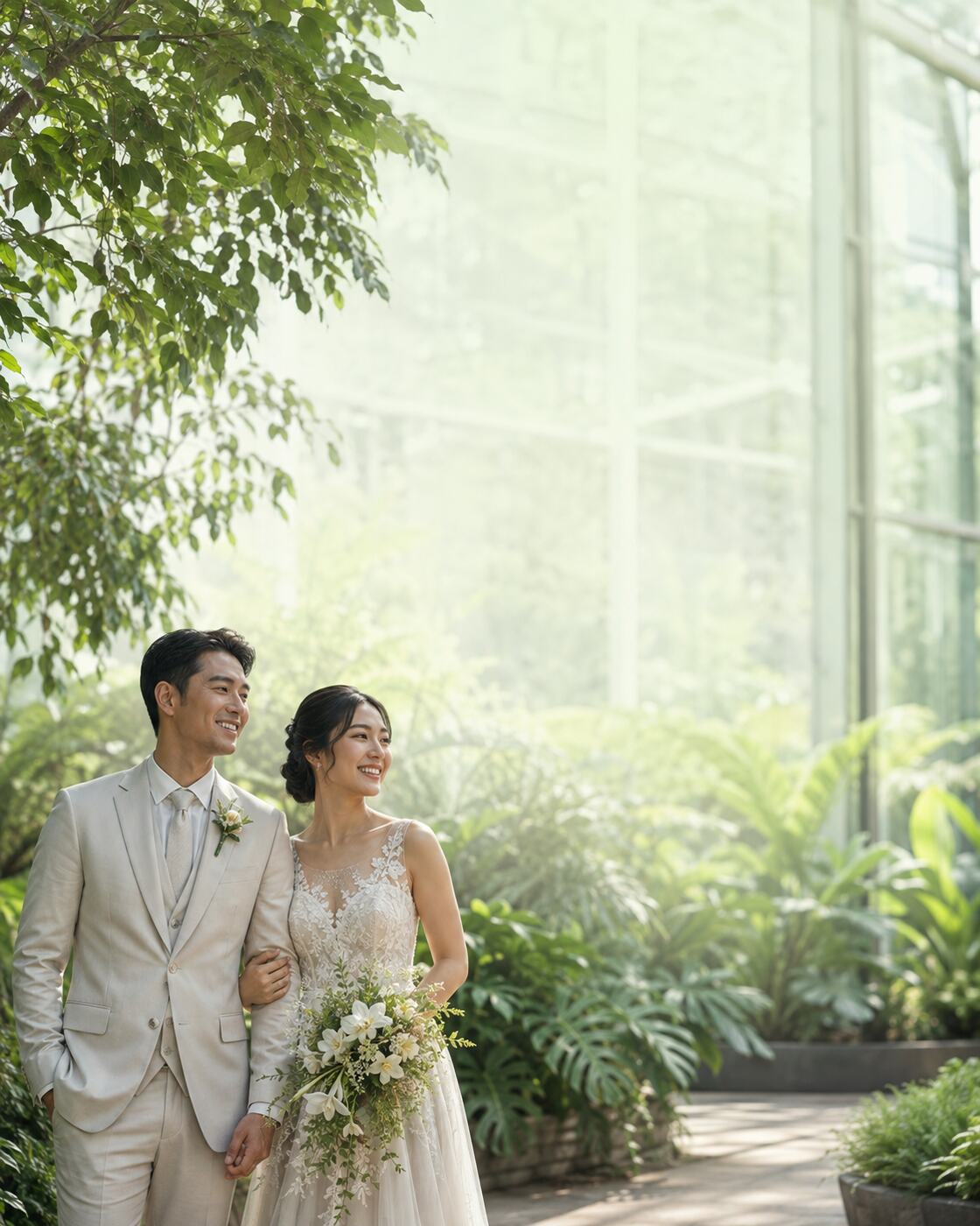 Contoh desain undangan digital Botanical Garden