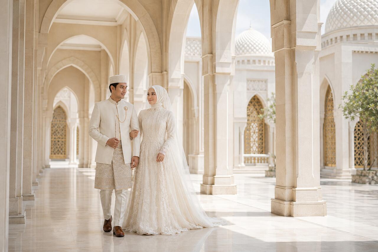 Sesi foto Zahra dan Rayyan