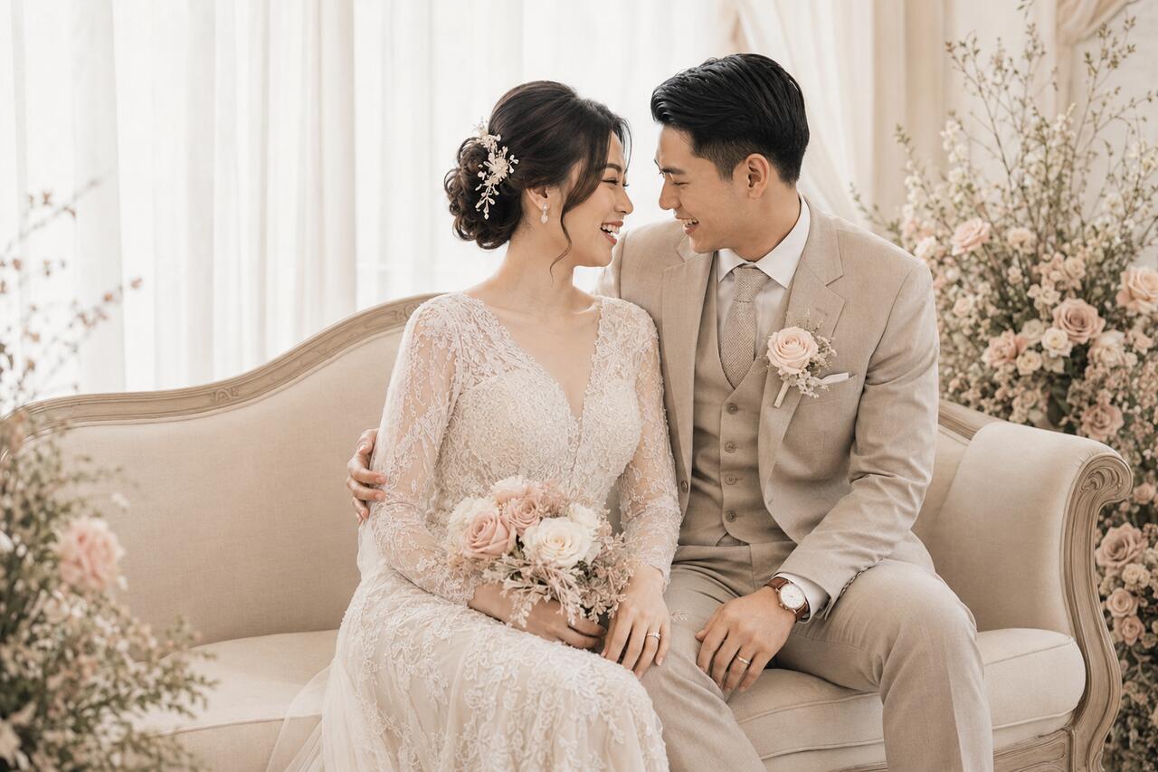 Sesi foto Nara dan Bima
