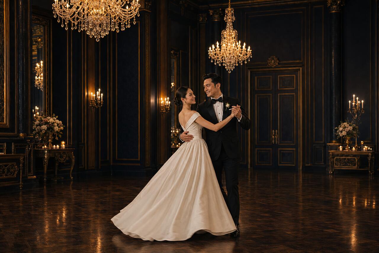 Sesi foto Celine dan Arvin